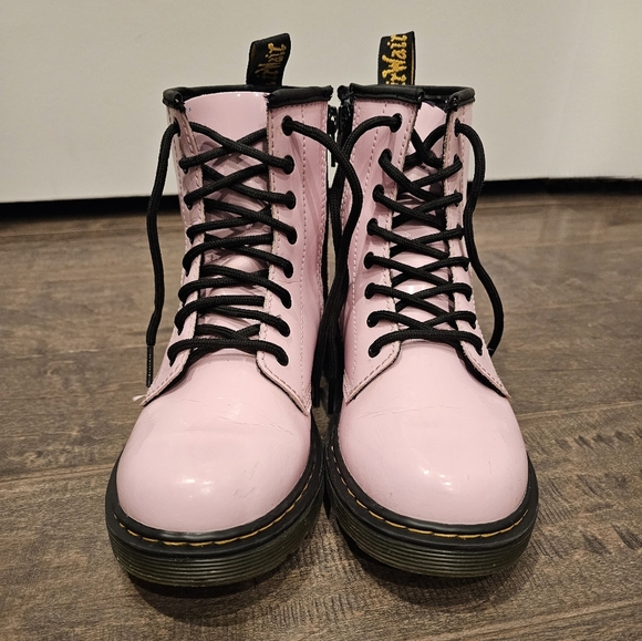 Dr. Martens 1460 Bubble Gum Pink Patent Leather Women's Combat Boots Sz 5 - Picture 7 of 11